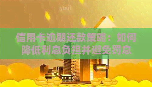 信用卡逾期还款策略：如何降低利息负担并避免罚息