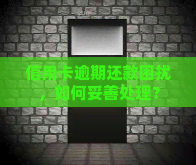 信用卡逾期还款困扰，如何妥善处理？