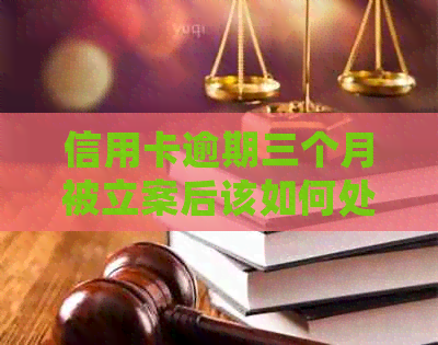信用卡逾期三个月被立案后该如何处理？解决用户可能遇到的相关问题