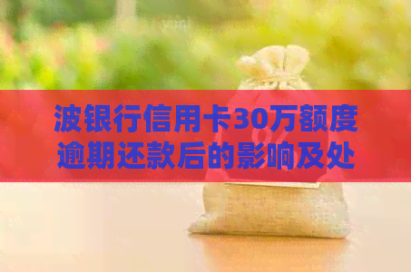 波银行信用卡30万额度逾期还款后的影响及处理方法