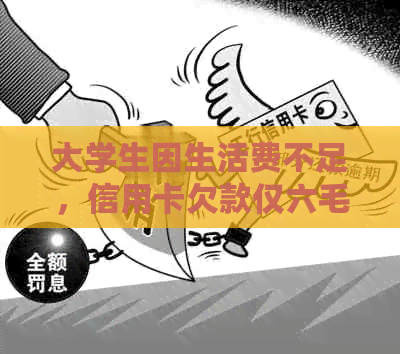 大学生因生活费不足，信用卡欠款仅六毛引发社会关注