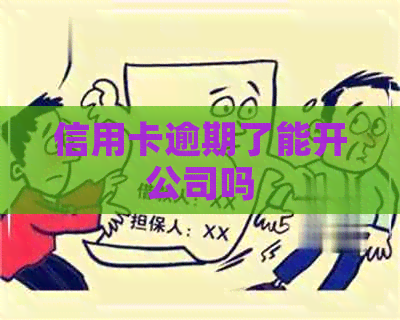 信用卡逾期了能开公司吗