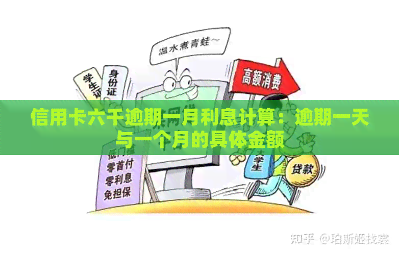 信用卡六千逾期一月利息计算：逾期一天与一个月的具体金额