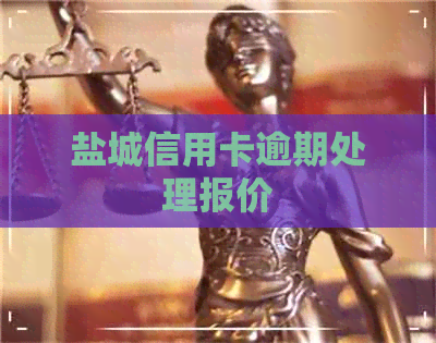 盐城信用卡逾期处理报价