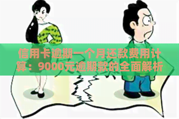 信用卡逾期一个月还款费用计算：9000元逾期款的全面解析与建议