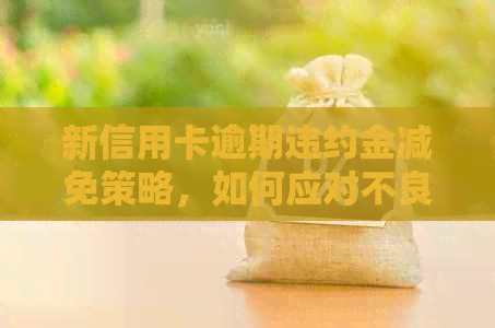 新信用卡逾期违约金减免策略，如何应对不良信用记录？