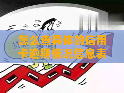 怎么查具体的信用卡逾期情况信息表，如何了解信用卡逾期的具体时间？