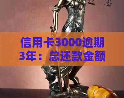 信用卡3000逾期3年：总还款金额、是否上门、利息计算及提前还款对比