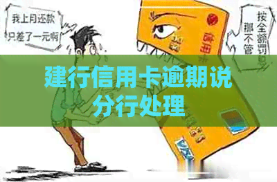 建行信用卡逾期说分行处理
