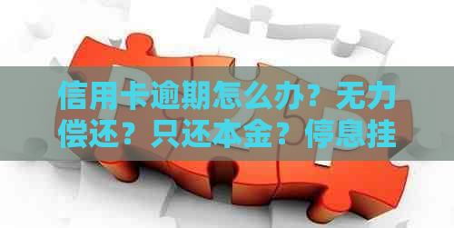 信用卡逾期怎么办？无力偿还？只还本金？停息挂账？解决办法！