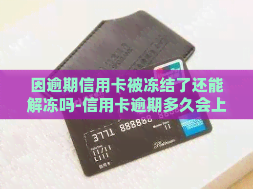 因逾期信用卡被冻结了还能解冻吗-信用卡逾期多久会上失信名单
