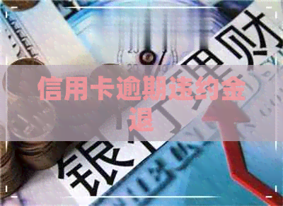信用卡逾期违约金退