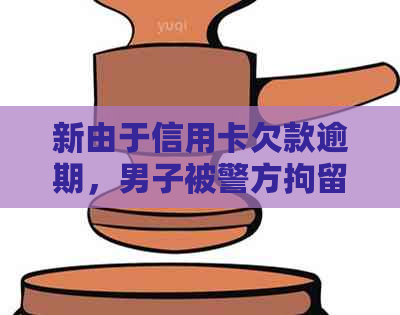 新由于信用卡欠款逾期，男子被警方拘留并面临法律制裁