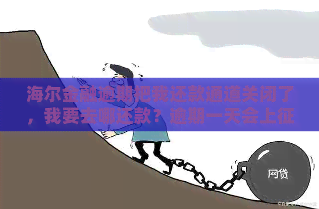 海尔金融逾期把我还款通道关闭了，我要去哪还款？逾期一天会上吗？