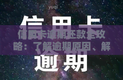 信用卡逾期还款全攻略：了解逾期原因、解决方案和预防措，确保信用无损