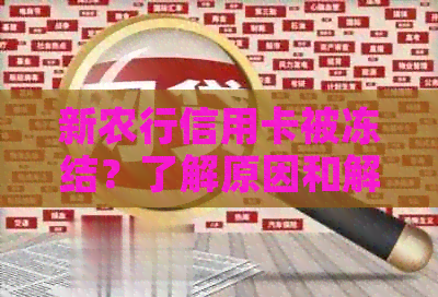 新农行信用卡被冻结？了解原因和解冻步骤，助您快速恢复使用！