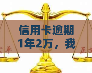 信用卡逾期1年2万，我该怎么办？逾期还款后果与解决办法全面解析