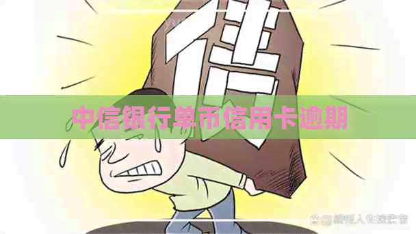 中信银行单币信用卡逾期