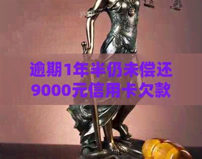 逾期1年半仍未偿还9000元信用卡欠款，我该怎么办？