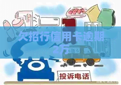 欠招行信用卡逾期2万