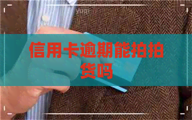 信用卡逾期能拍拍货吗