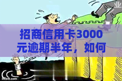 招商信用卡3000元逾期半年，如何解决？