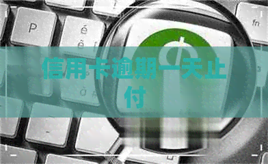 信用卡逾期一天止付