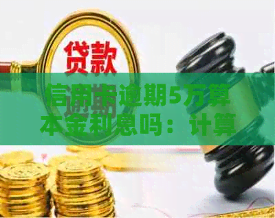 信用卡逾期5万算本金利息吗：计算方法及影响分析