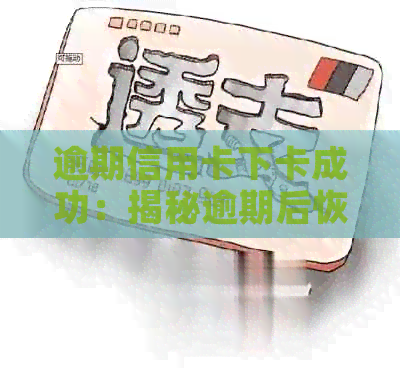 逾期信用卡下卡成功：揭秘逾期后恢复信用的小窍门