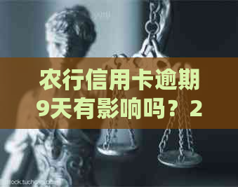 农行信用卡逾期9天有影响吗？2021年新法规如何处理？