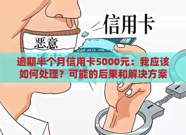 逾期半个月信用卡5000元：我应该如何处理？可能的后果和解决方案