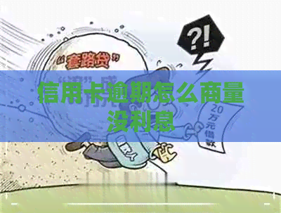 信用卡逾期怎么商量没利息