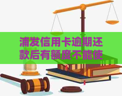 浦发信用卡逾期还款后有额度不能使用什么原因：是否可以继续使用？
