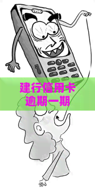 建行信用卡逾期一期