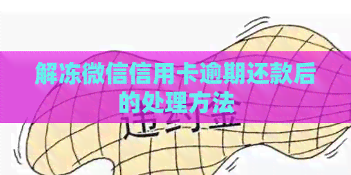 解冻微信信用卡逾期还款后的处理方法