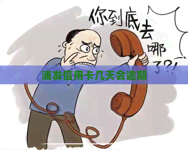 浦发信用卡几天会逾期