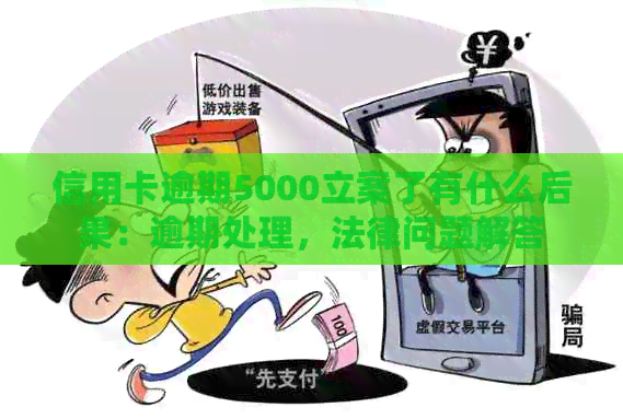 信用卡逾期5000立案了有什么后果：逾期处理，法律问题解答