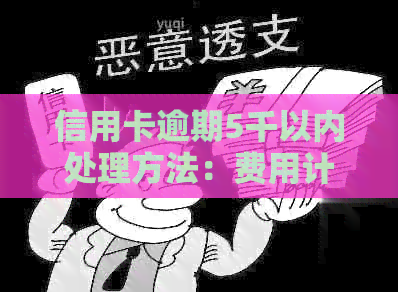 信用卡逾期5千以内处理方法：费用计算与解决策略