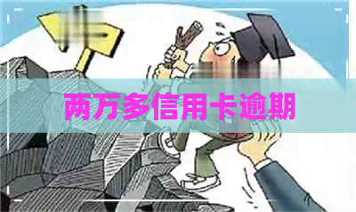 两万多信用卡逾期