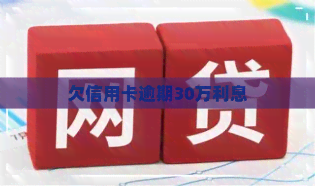 欠信用卡逾期30万利息