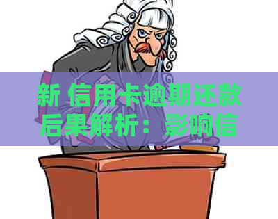 新 信用卡逾期还款后果解析：影响信用评分、贷款申请及生活便利度