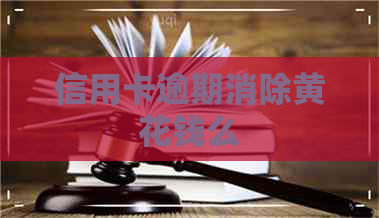 信用卡逾期消除黄花钱么