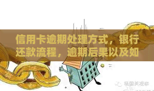 信用卡逾期处理方式，银行还款流程，逾期后果以及如何避免逾期。