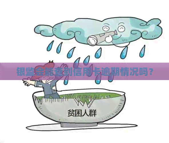 银监会能查到信用卡逾期情况吗？