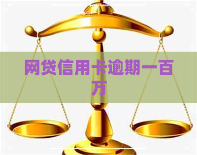 网贷信用卡逾期一百万
