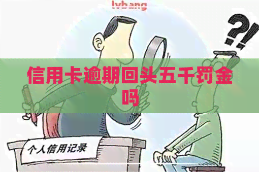 信用卡逾期回头五千罚金吗