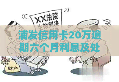 浦发信用卡20万逾期六个月利息及处理方式全解析
