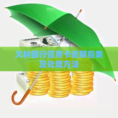 欠林银行信用卡逾期后果及处理方法