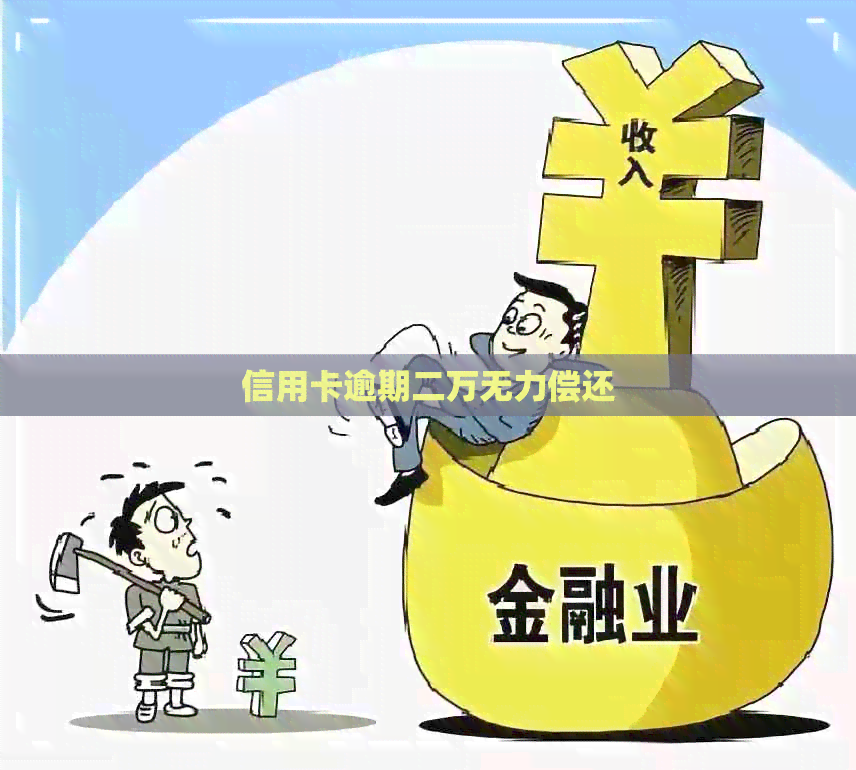 信用卡逾期二万无力偿还