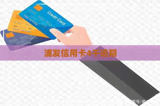 浦发信用卡4千逾期